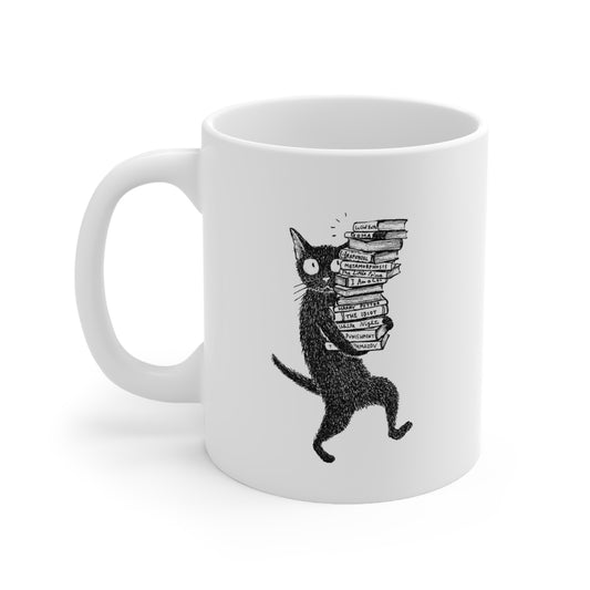 Overbooked Cat Mug